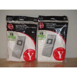 Hoover Wind Tunnel Y Hepa Pleated Vacuum Filter Bags 3 pack AH13270 New in Bag